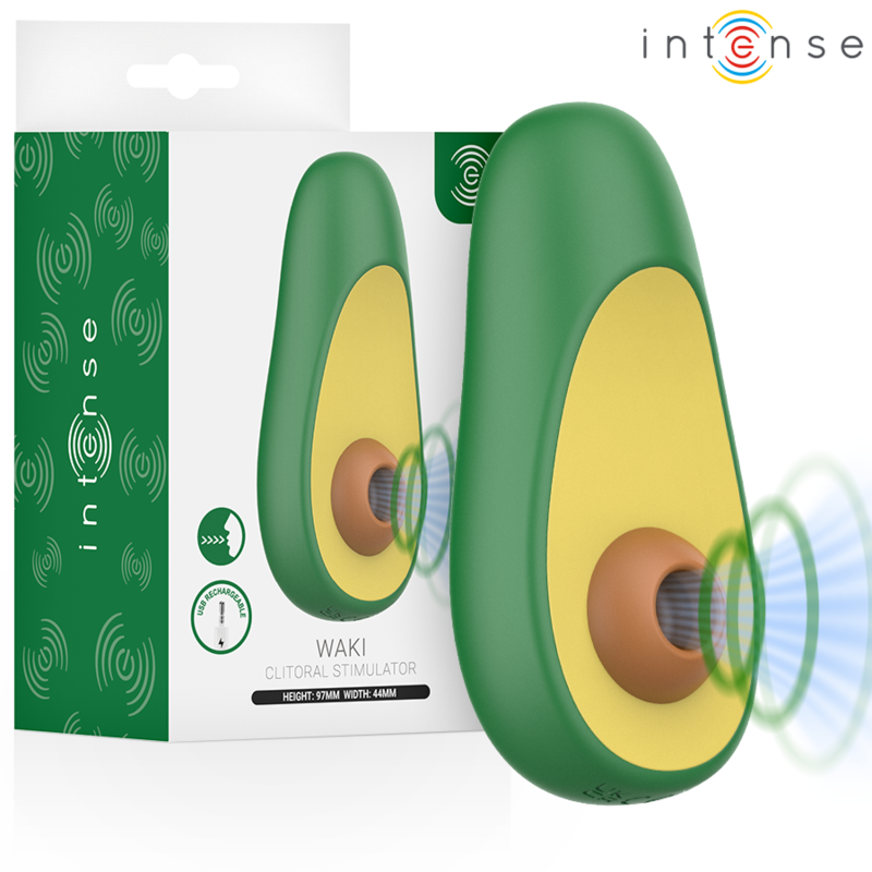 Estimulador de clítoris WAKI da INTENSE FUN TOYS, em forma de abacate