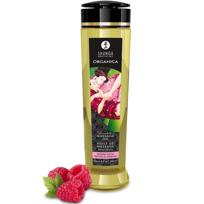 Óleo de massagem orgânico SHUNGA de 240 ml