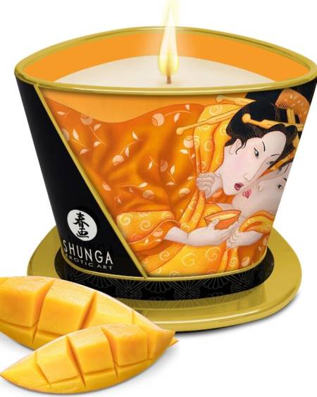 Vela de massagem SHUNGA com aroma a manga, 170 ml