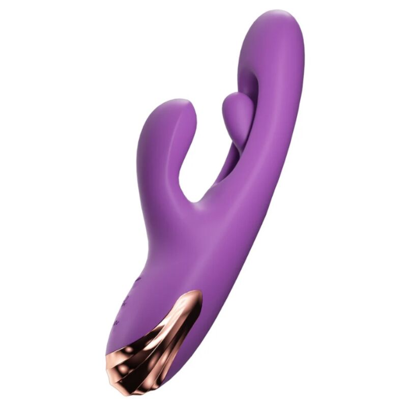 Vibrador coelho SHE.E.O roxo com movimento interno Finger Motion