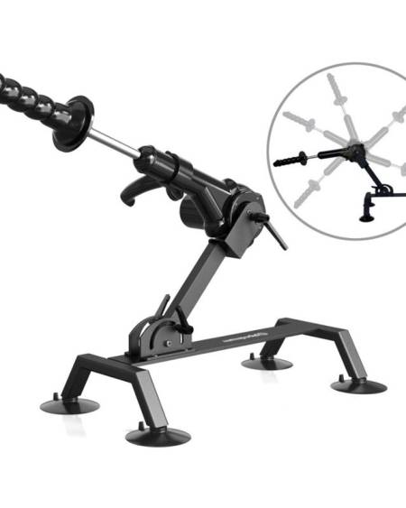 Máquina sexual motorizada Body Dock Pro com braços ajustáveis e base com ventosas