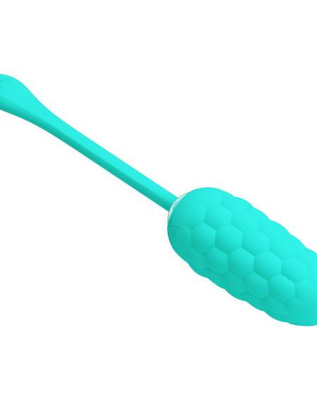 PRETTY LOVE - HUEVO VIBRADOR CON TEXTURA MARINA RECARGABLE VERDE AGUA