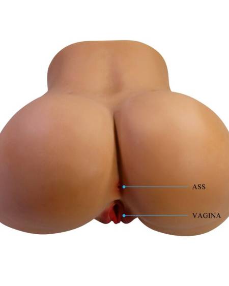 Masturbador realista CRAZY BULL de torso feminino com dupla entrada