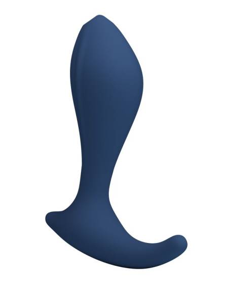 Massajador da próstata MR PLAY azul, com design curvo e base larga