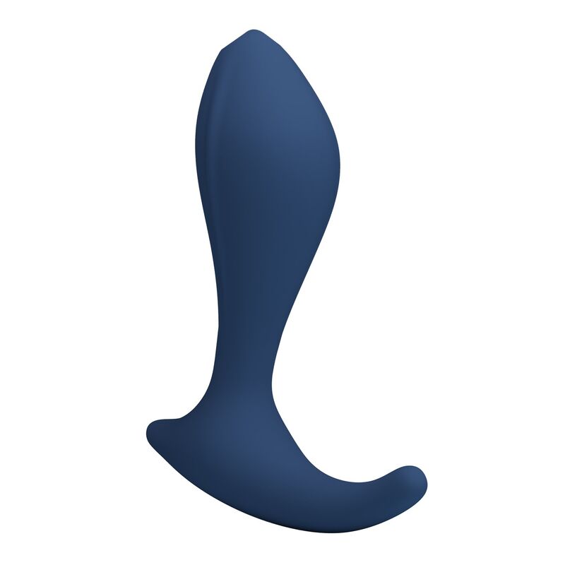 Massajador da próstata MR PLAY azul, com design curvo e base larga