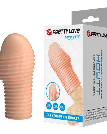 Capa para pénis FOR HIM Pretty Love HOTTT, com superfície exterior texturizada