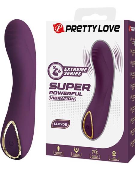 Vibrador LLOYDE da HIGH TECH, roxo, recarregável e com 10 funções