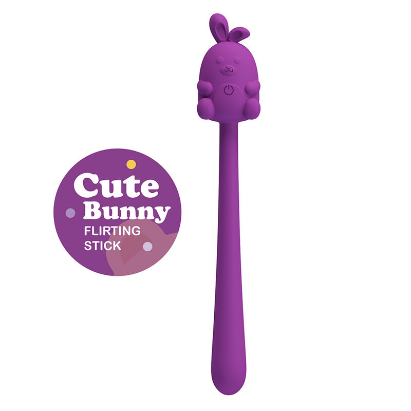 Vibrador flexível roxo PRETTY LOVE Cute Bunny Flirting Stick