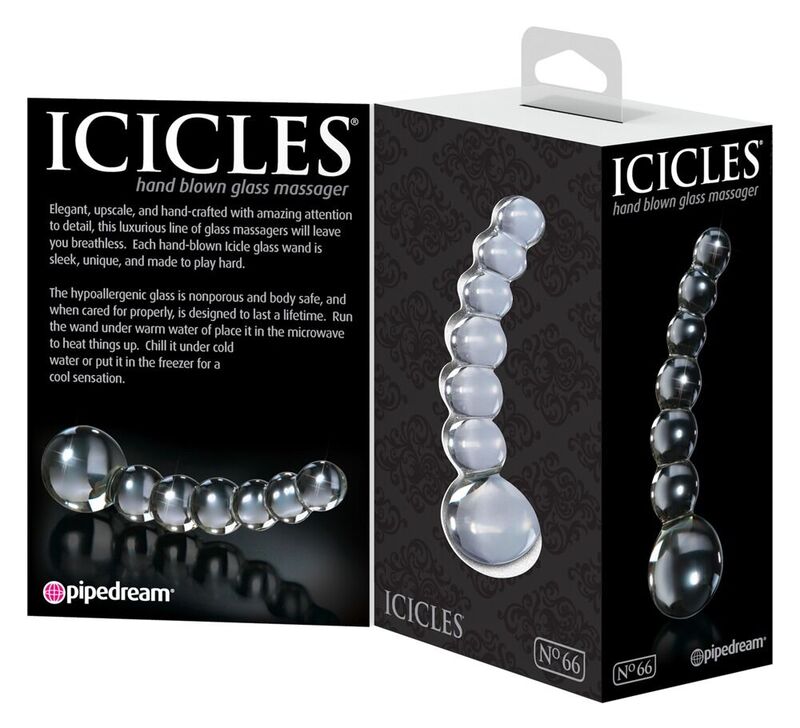 Massajador de cristal ICICLES - N. 66