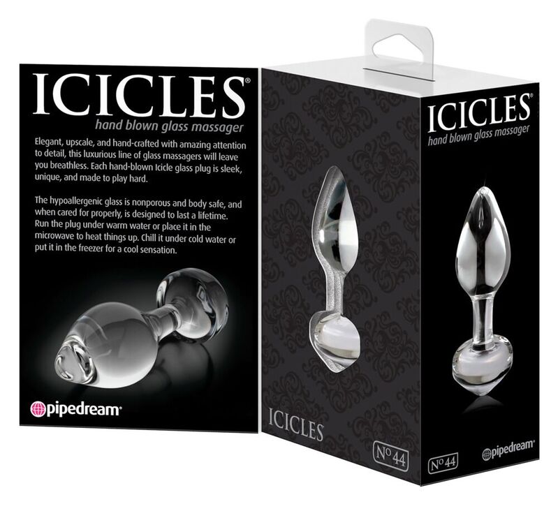 Plug anal de vidro ICICLES N. 44