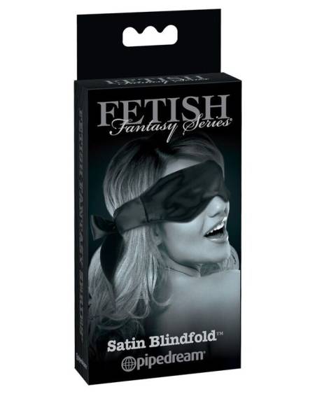 Máscara Satinada Negra da Fetish Fantasy