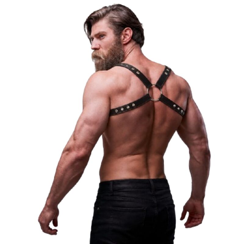 FETISH SUBMISSIVE ATTITUDE - ARNÉS ECOPIEL ESPALDA HOMBRE