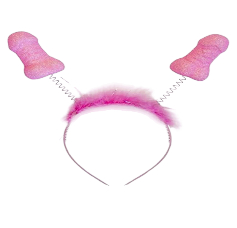 Antenas pito rosa purpurina da DIABLO PICANTE