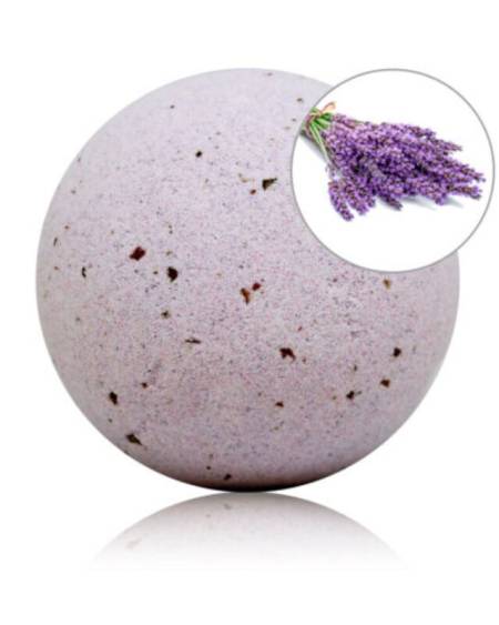 TALOKA - BOMBA DE BAÑO CON AROMA LAVANDA Y PÉTALOS DE ROSA