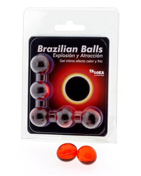 TALOKA - BRAZILIAN BALLS GEL EXCITANTE EFECTO CALOR Y FRÍO 5 BOLAS