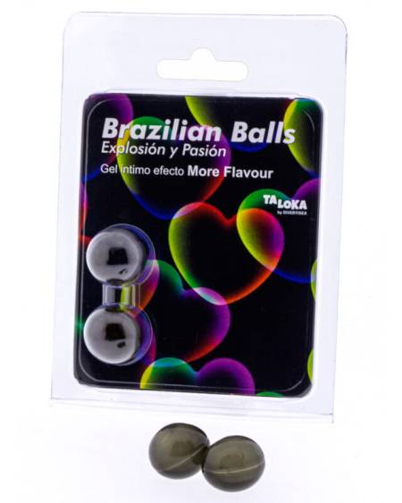Bolas brasileiras gel excitante efeito more flavour