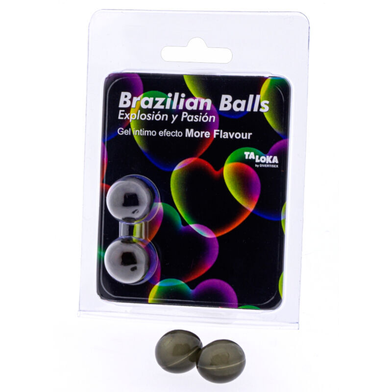 Bolas brasileiras gel excitante efeito more flavour