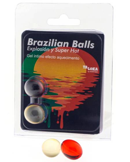 Pack TALOKA com duas bolas brasileiras de gel excitante e efeito super quente