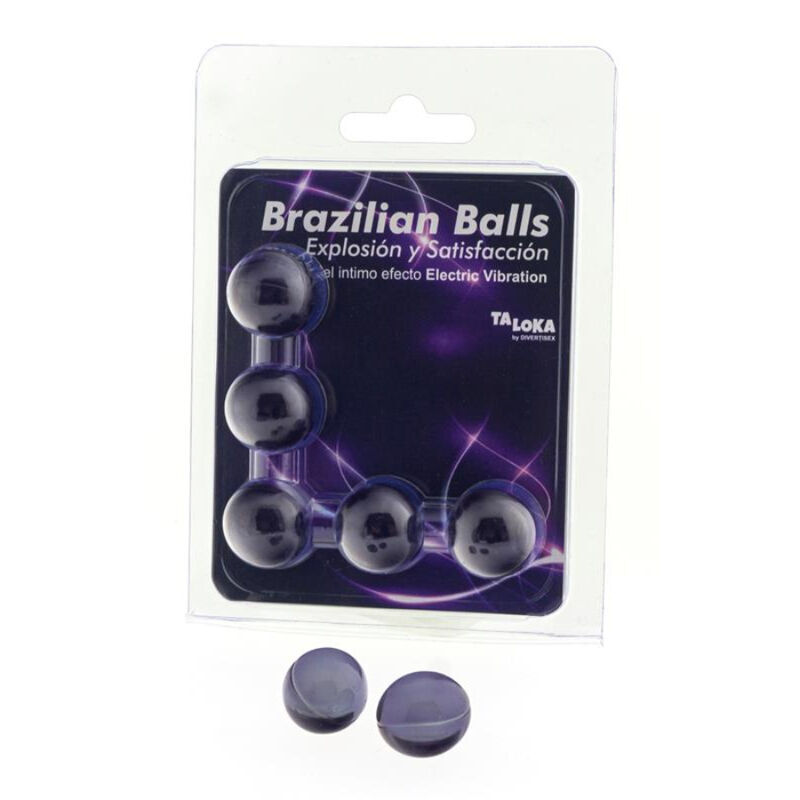 Brazilian Balls Gel Excitante Efeito Vibração Elétrica 5 Bolas