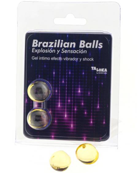 Bolas brasileiras com gel excitante efeito vibração e shock