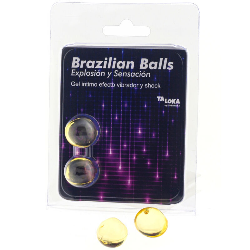 Bolas brasileiras com gel excitante efeito vibração e shock
