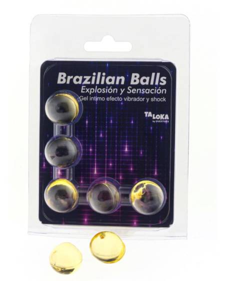 5 bolas brasileiras gel excitante efeito vibração e shock