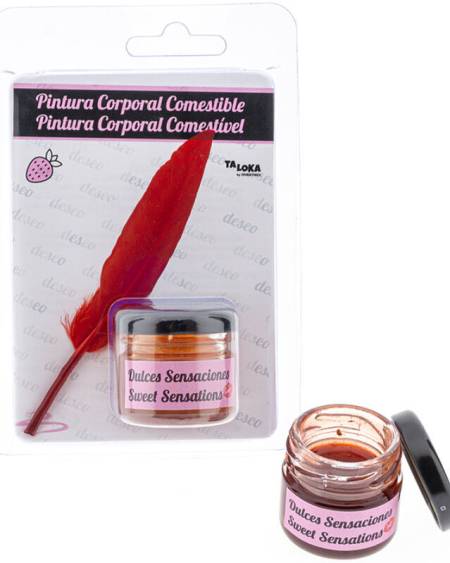 Pintura corporal comestível TALOKA disponível em vários sabores