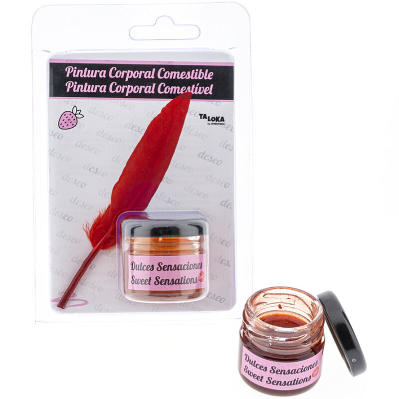 Pintura corporal comestível TALOKA disponível em vários sabores
