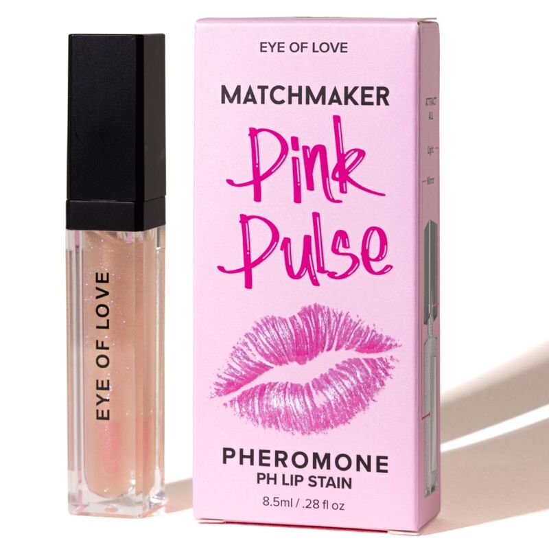 Brilho labial EYE OF LOVE Matchmaker Pink Pulse com feromonas, 8,5 ml