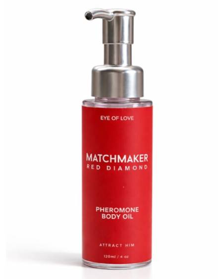 Óleo corporal com feromonas EYE OF LOVE Matchmaker Red Diamond, 120 ml