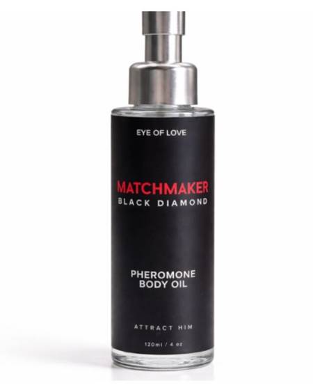 Óleo corporal com feromonas EYE OF LOVE MATCHMAKER BLACK DIAMOND, 120 ml