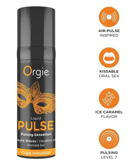 Gel íntimo beijável ORGIE com efeito pulsante, 15 ml