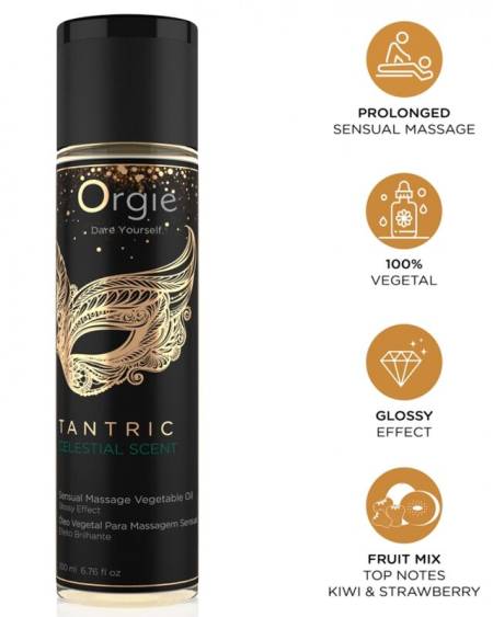 Óleo de massagem ORGIE Tantric Celestial Scent, 200 ml