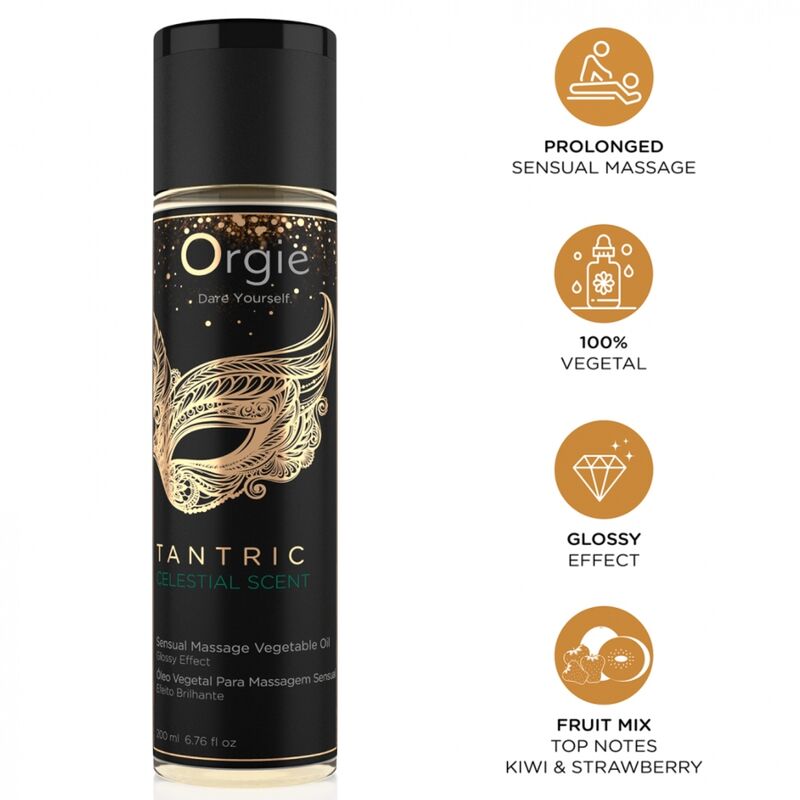 Óleo de massagem ORGIE Tantric Celestial Scent, 200 ml