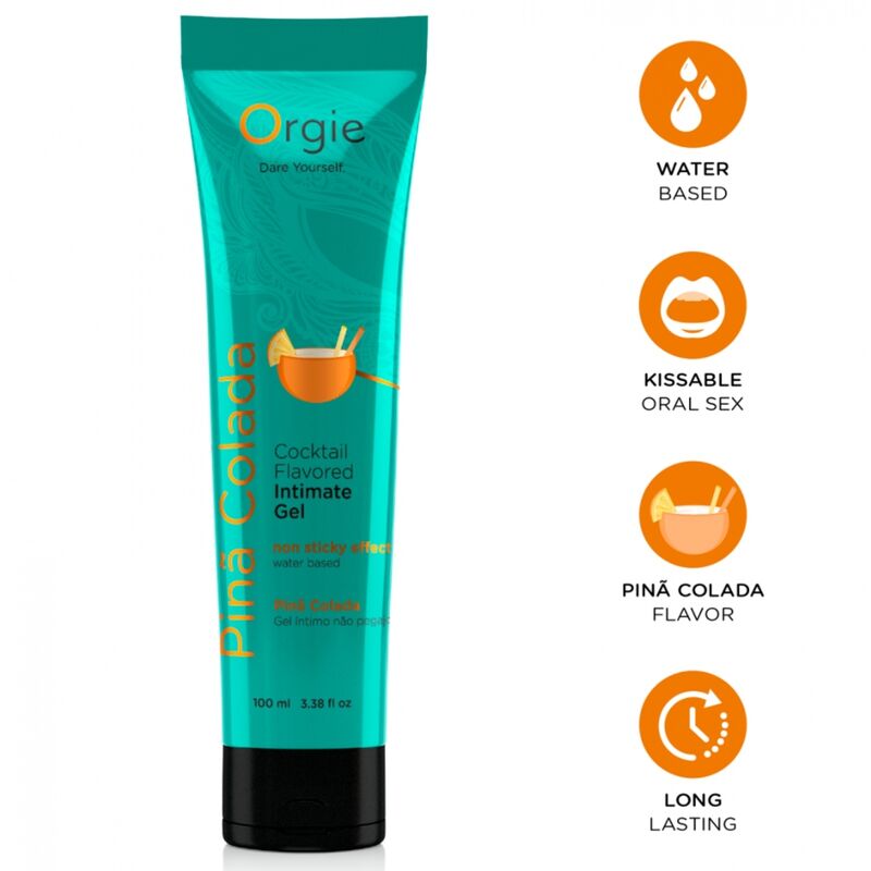 Gel íntimo beijável ORGIE Piña Colada à base de água, 100 ml
