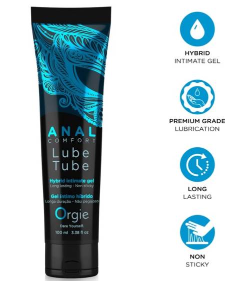 Gel lubrificante híbrido ORGIE Lube Tube para sexo anal, 100 ml