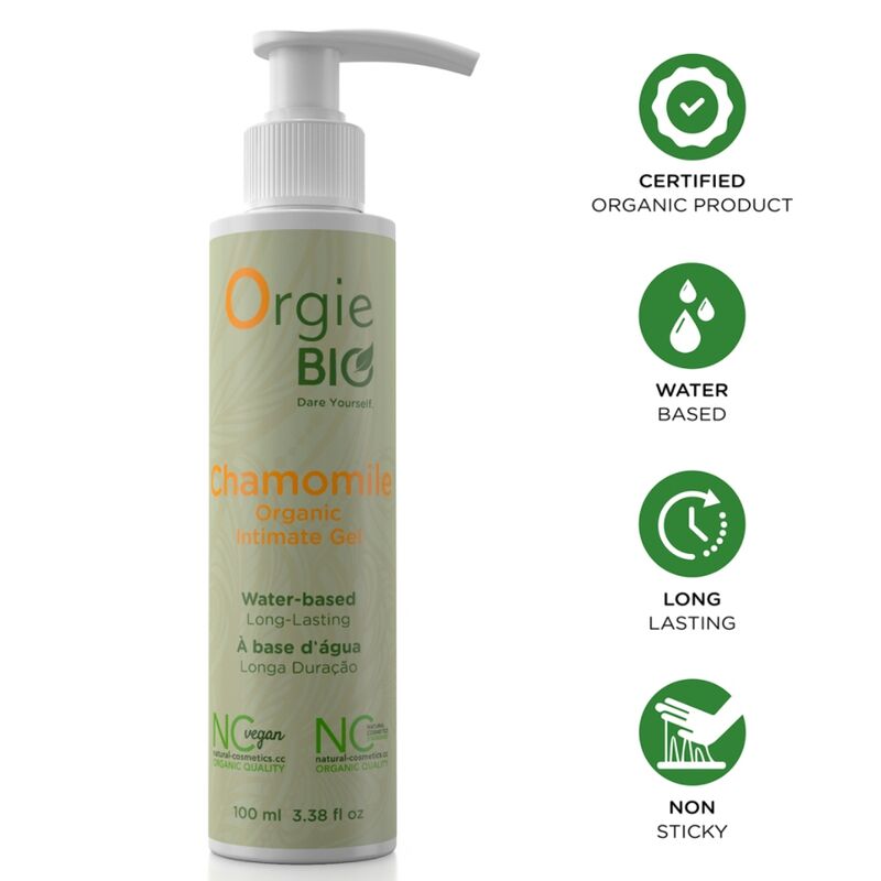 Gel íntimo ORGIE de camomila à base de água, 100 ml