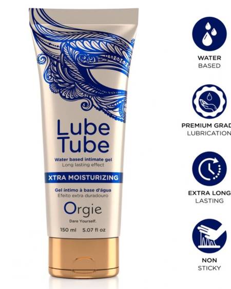 Gel lubrificante ORGIE Lube Tube Xtra Moisturizing, à base de água, 150 ml