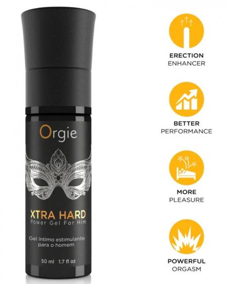 Gel potenciador para homem ORGIE XTRA HARD, 50 ml.