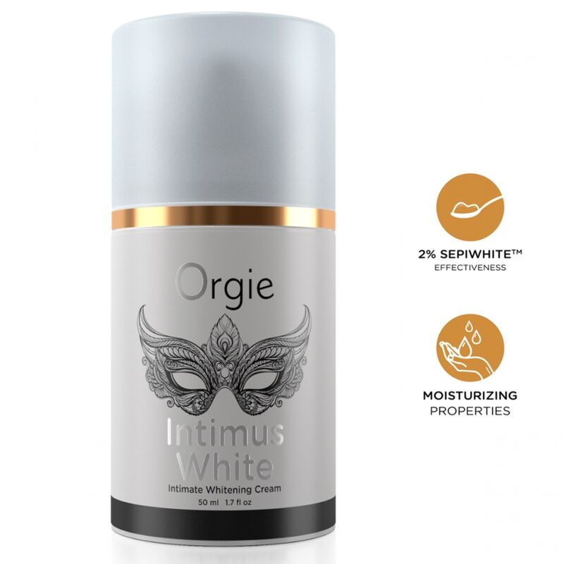 Creme aclarador íntimo ORGIE Intimus White, embalagem de 50 ml