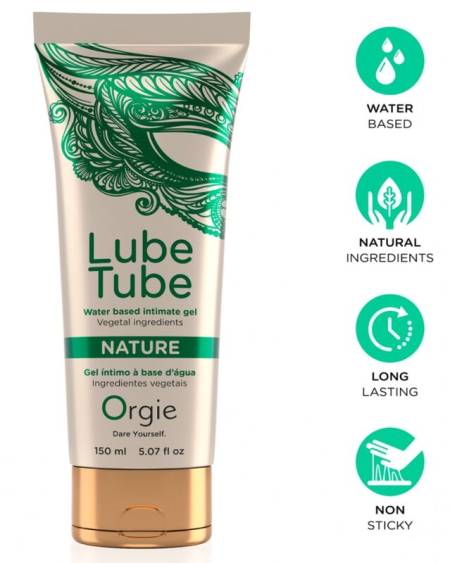 Gel íntimo ORGIE Lube Tube Nature de base aquosa, 150 ml