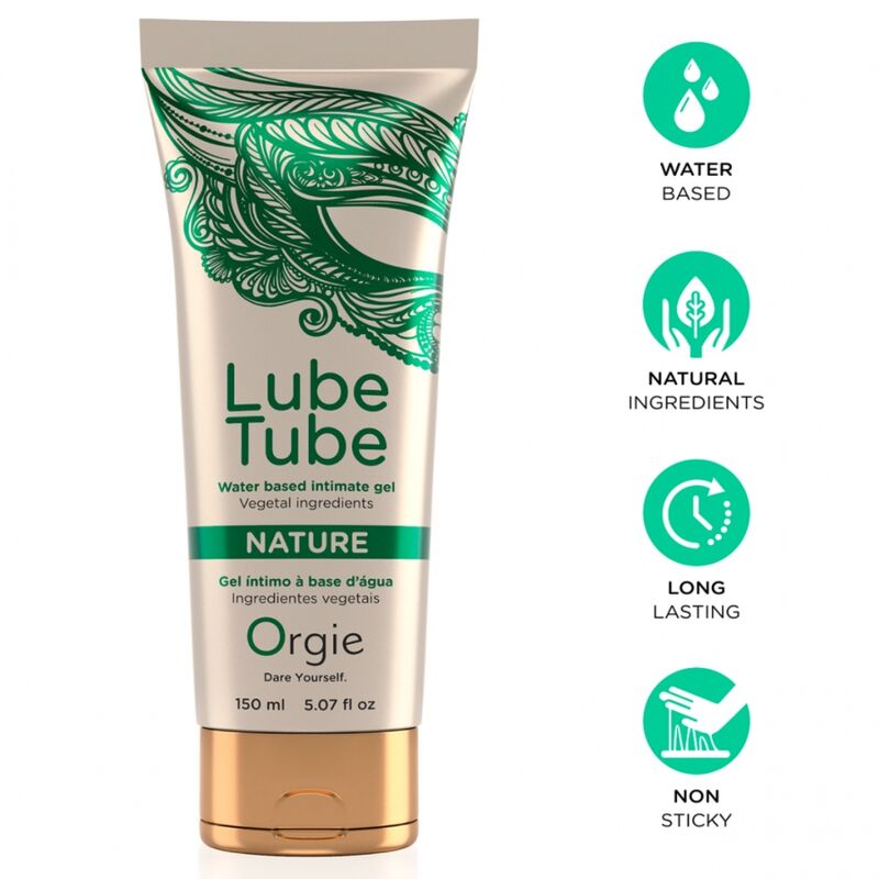 Gel íntimo ORGIE Lube Tube Nature de base aquosa, 150 ml