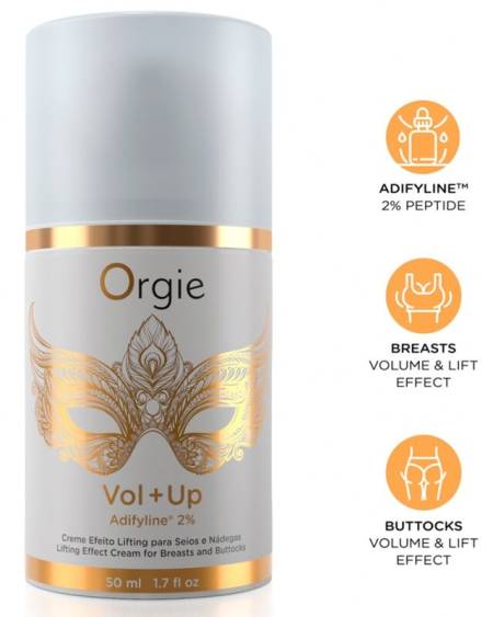 Creme ORGIE de volume e efeito lifting para seios e glúteos, 50 ml