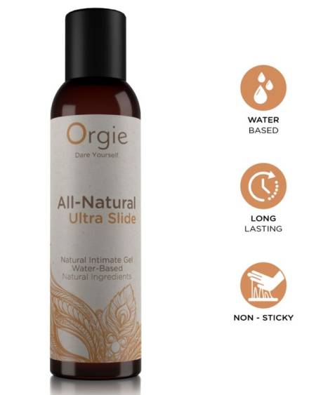 Lubrificante íntimo ORGIE Ultra Slide à base de água, 150 ml