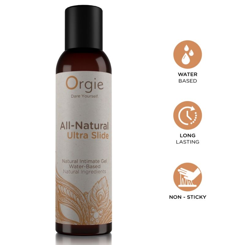 Lubrificante íntimo ORGIE Ultra Slide à base de água, 150 ml
