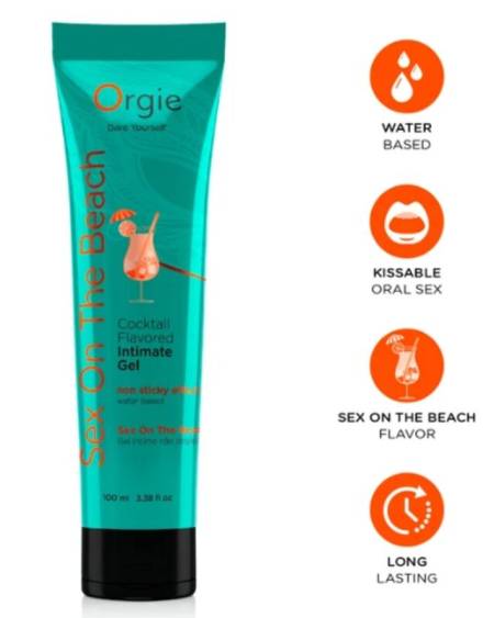 Gel íntimo beijável ORGIE Sex on the Beach à base de água, 100 ml