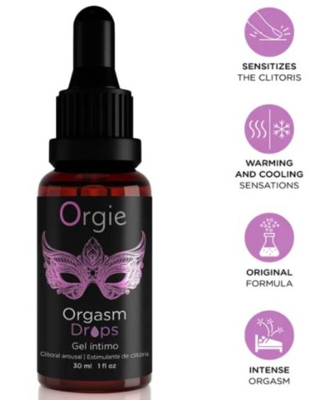 Frasco de gotas estimulantes ORGIE para clitóris, 30 ml