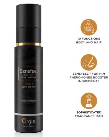 Elixir ORGIE Sensfeel 10 em 1 para corpo e cabelo, 100 ml