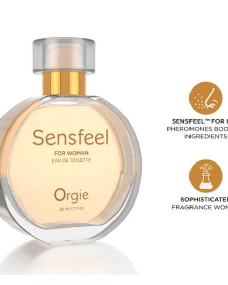 Eau de toilette feminina ORGIE Sensfeel com feromonas, 50 ml