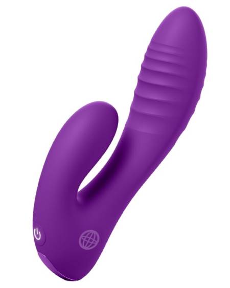 FANTASY FOR HER - SECRET LOVER VIBRADOR DOBLE PUNTO G Y CLÍTORIS RECARGABLE MORADO